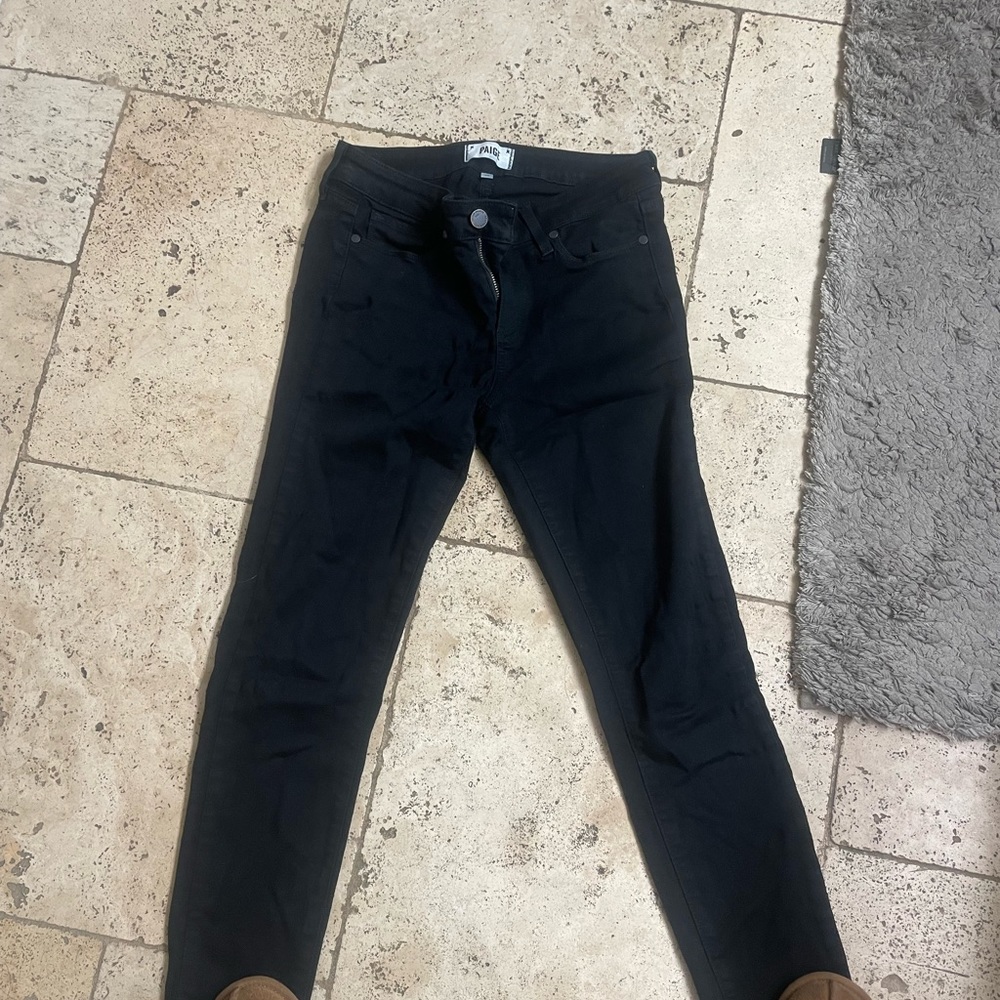 Paige black skinny jeans